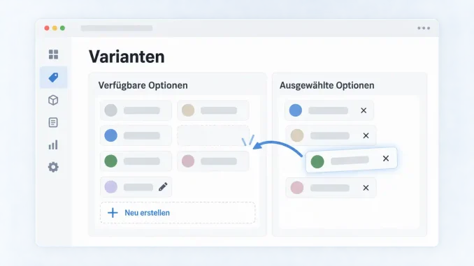 Ebay Varianten und Optionen löschen