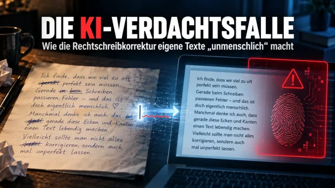 KI Verdachtsfalle Rechtschreibkorrektur