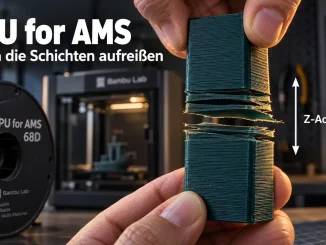 Probleme Bambu Lab Filament TPU for AMS Schichthaftung