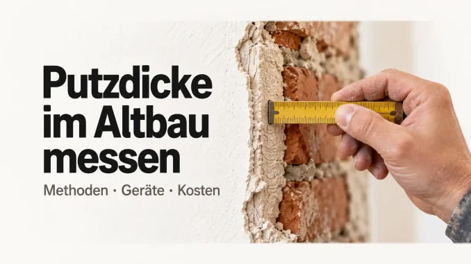 Putzdicke im Altbau messen