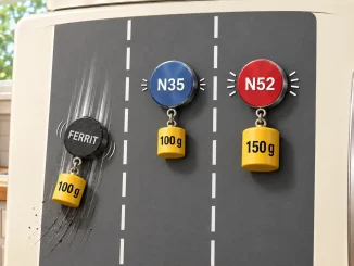 Vergleich Magnete Ferrit Neodym N35 N52