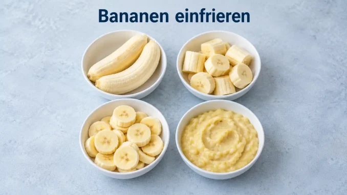 Bananen einfrieren_ Vier einfache Varianten